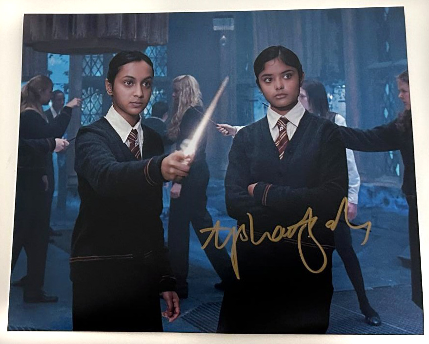 Afshan Azad original Autogramm auf 20x25 Foto Harry Potter